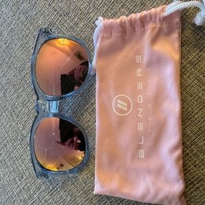 Blenders Eyewear Women’s Pink Mirrored Sunglasses